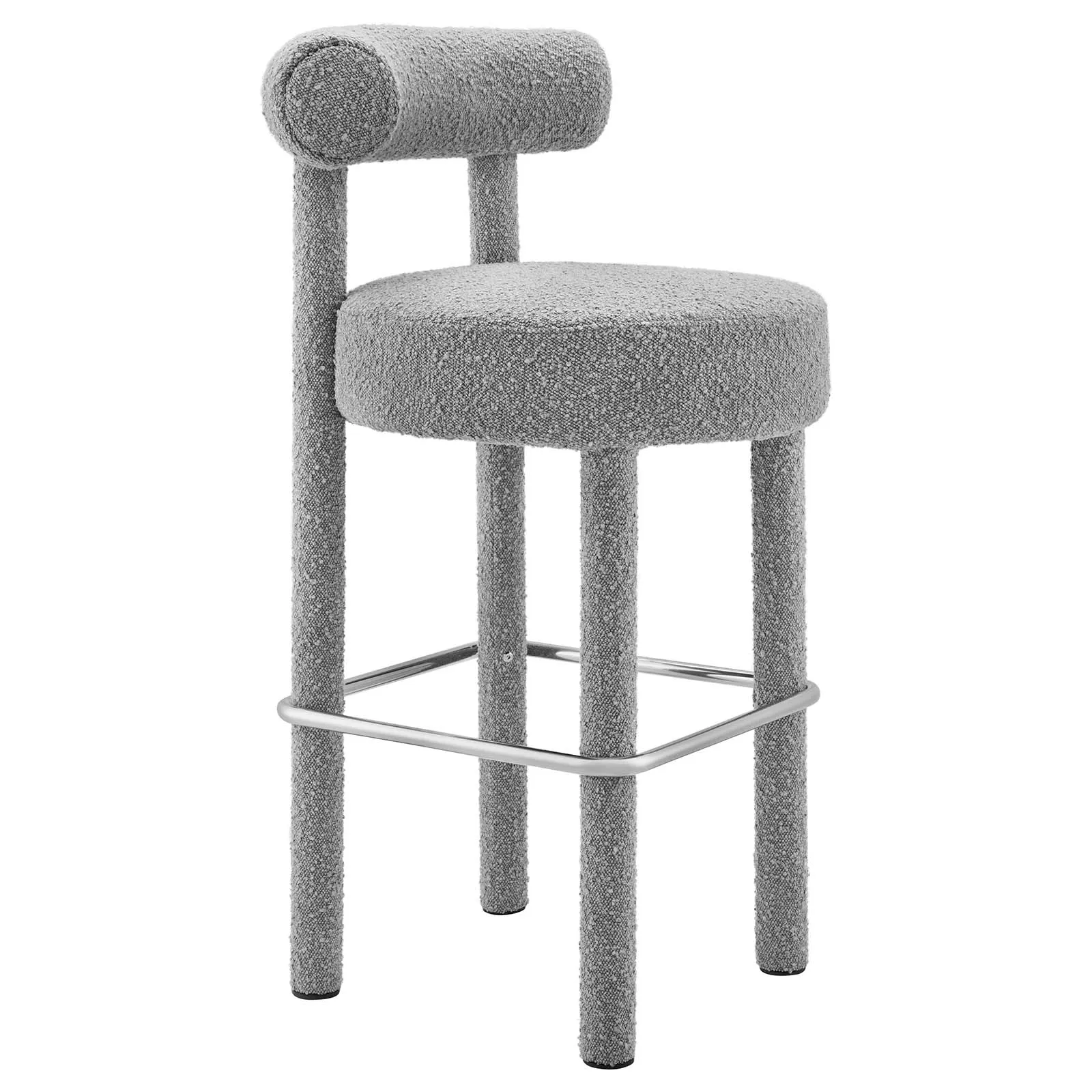 Toulouse Boucle Fabric Bar Stool - Set of 2