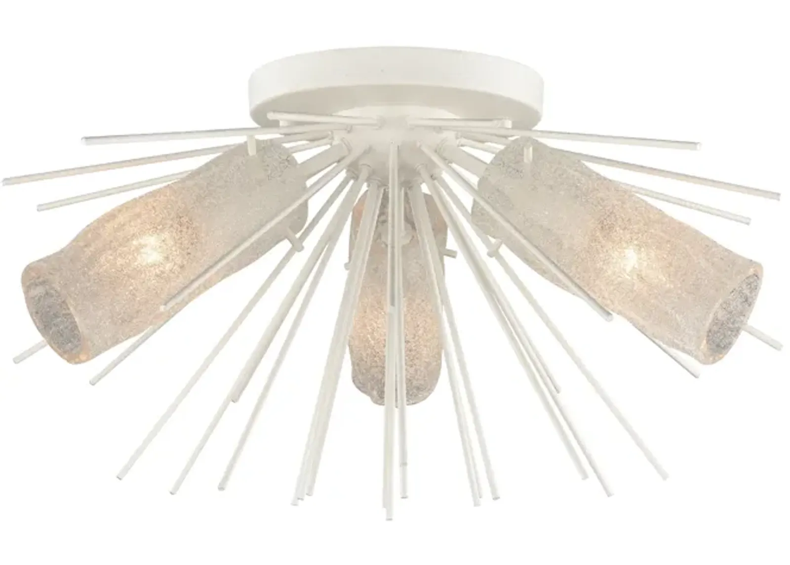 Sea Urchin  3-Light 20" Semi Flush Mount