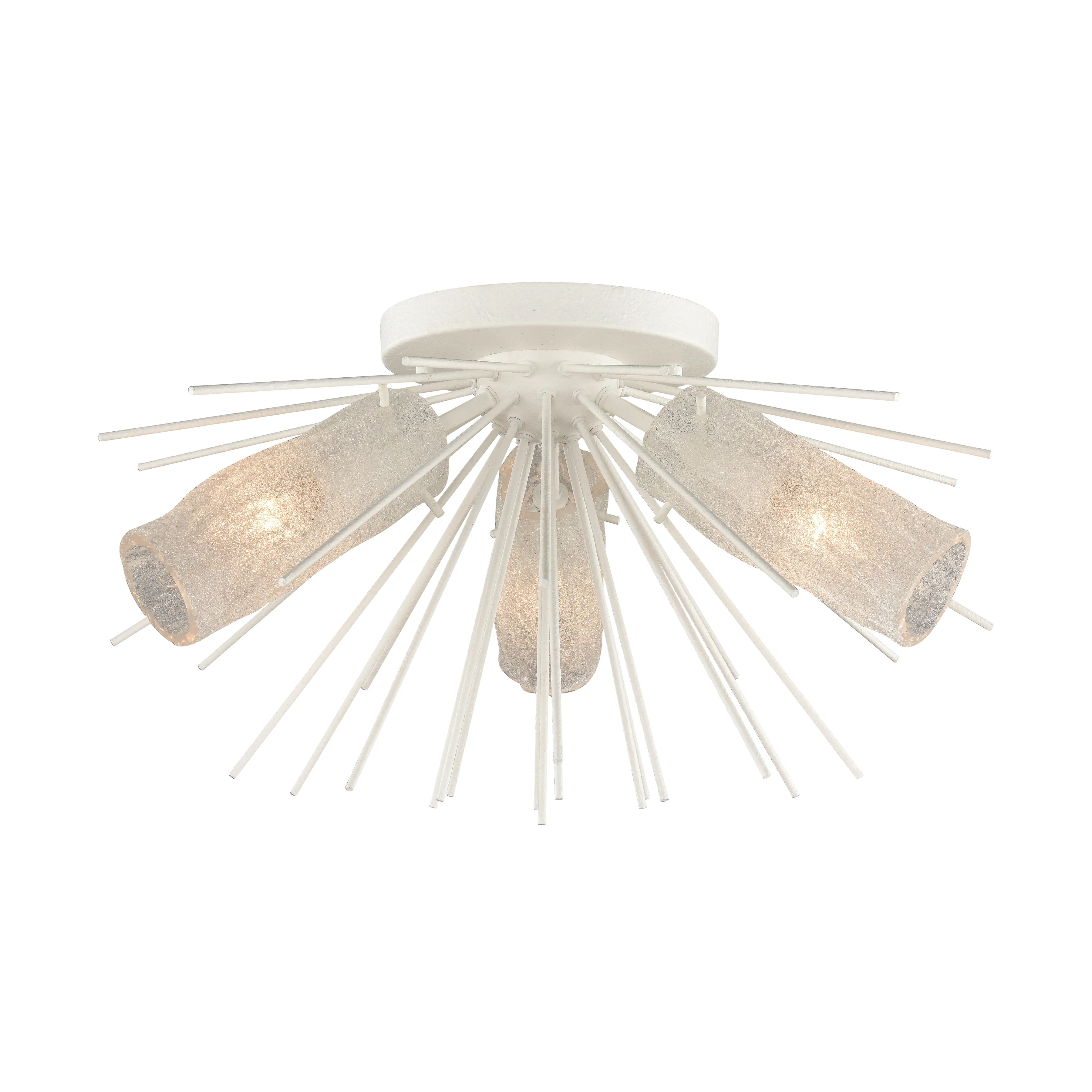 Sea Urchin  3-Light 20" Semi Flush Mount