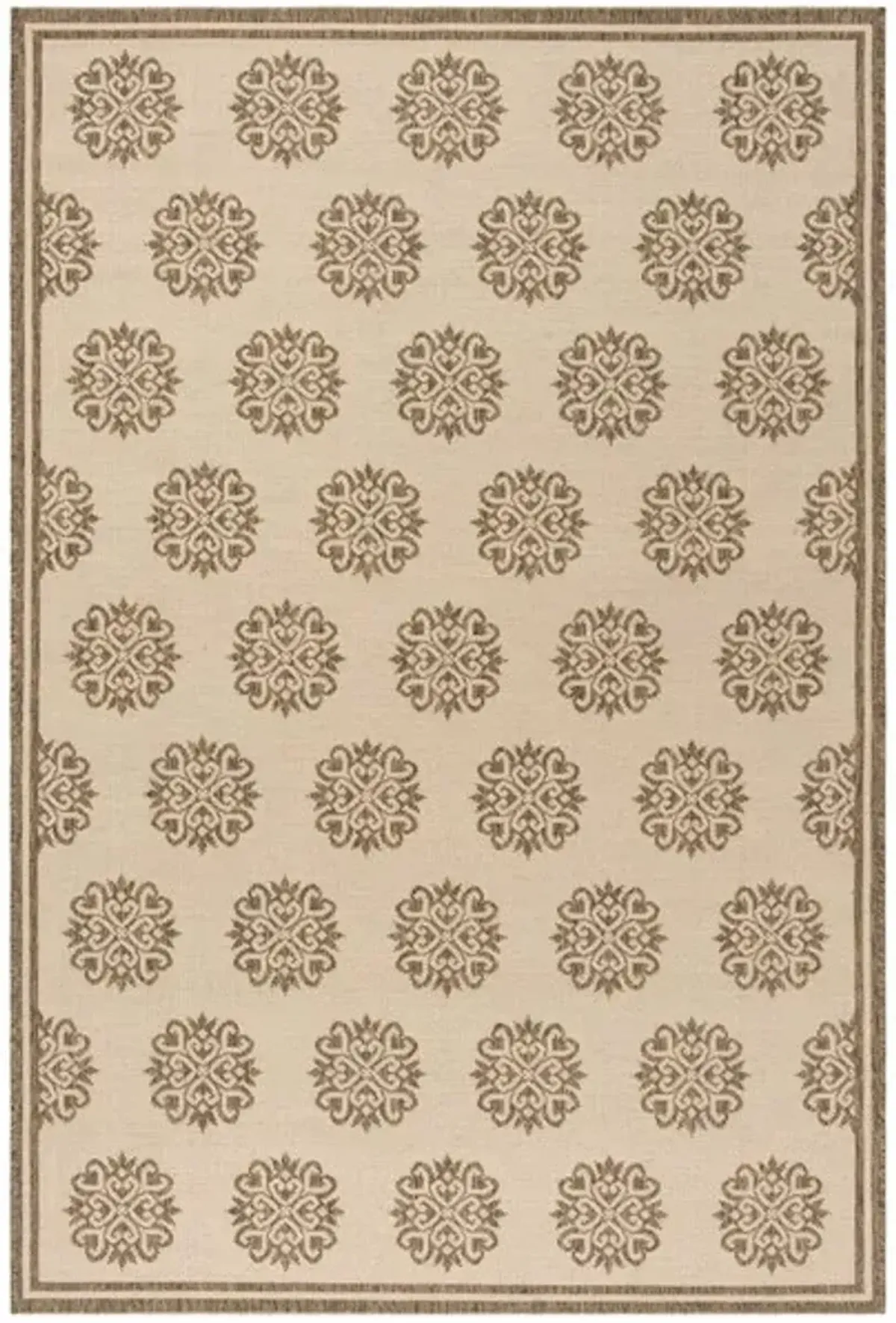 LINDEN 181 Collection LND181A-5 Cream / Beige 5'-3" X 7'-6"