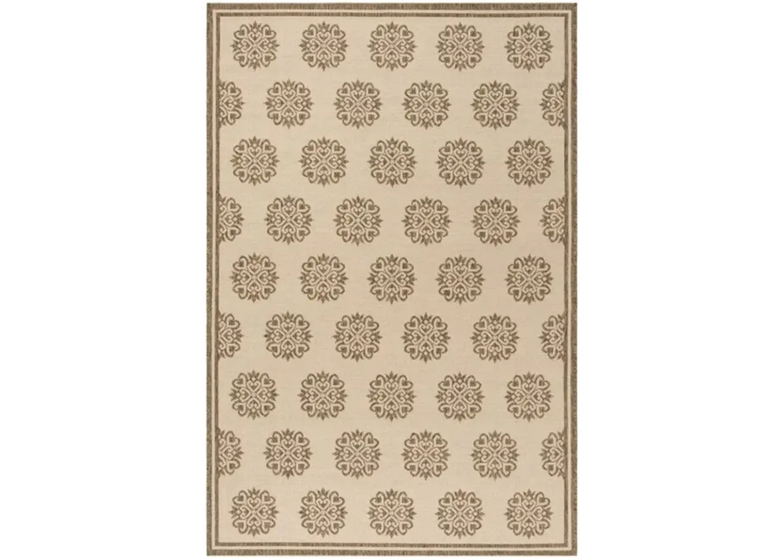 LINDEN 181 Collection LND181A-5 Cream / Beige 5'-3" X 7'-6"