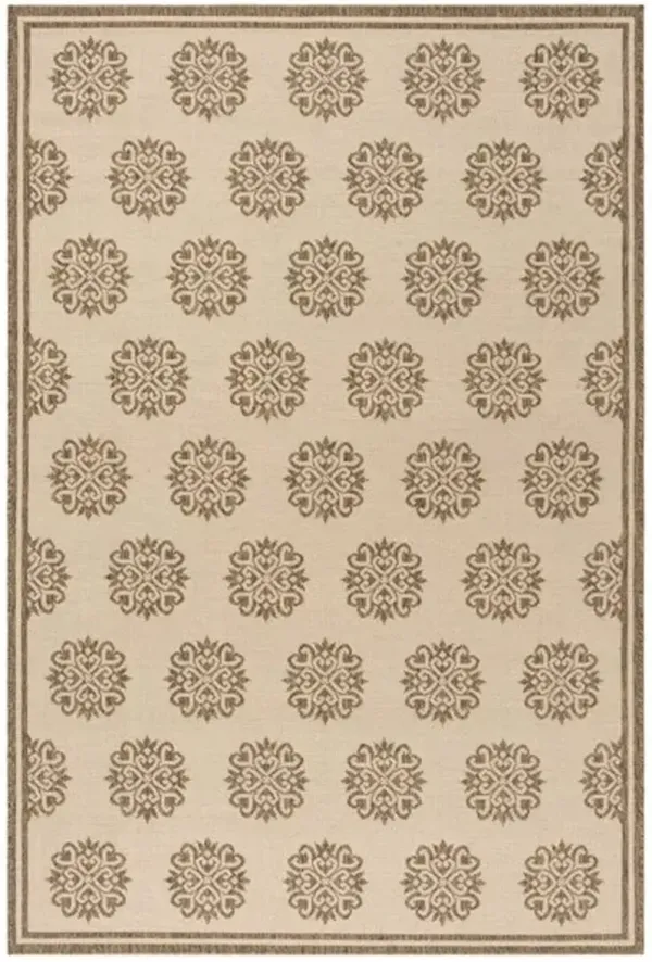 LINDEN 181 Collection LND181A-5 Cream / Beige 5'-3" X 7'-6"