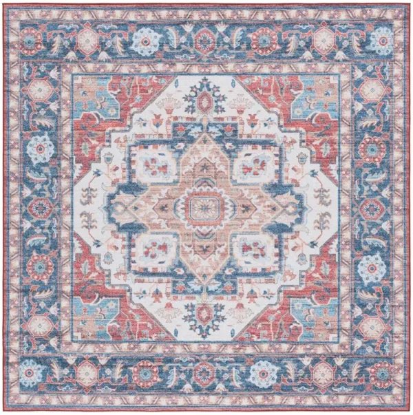 TUCSON 913 RUST  4' x 4' Square Square Rug