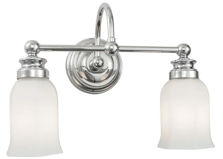 Emily 2 Light Sconce - Chrome