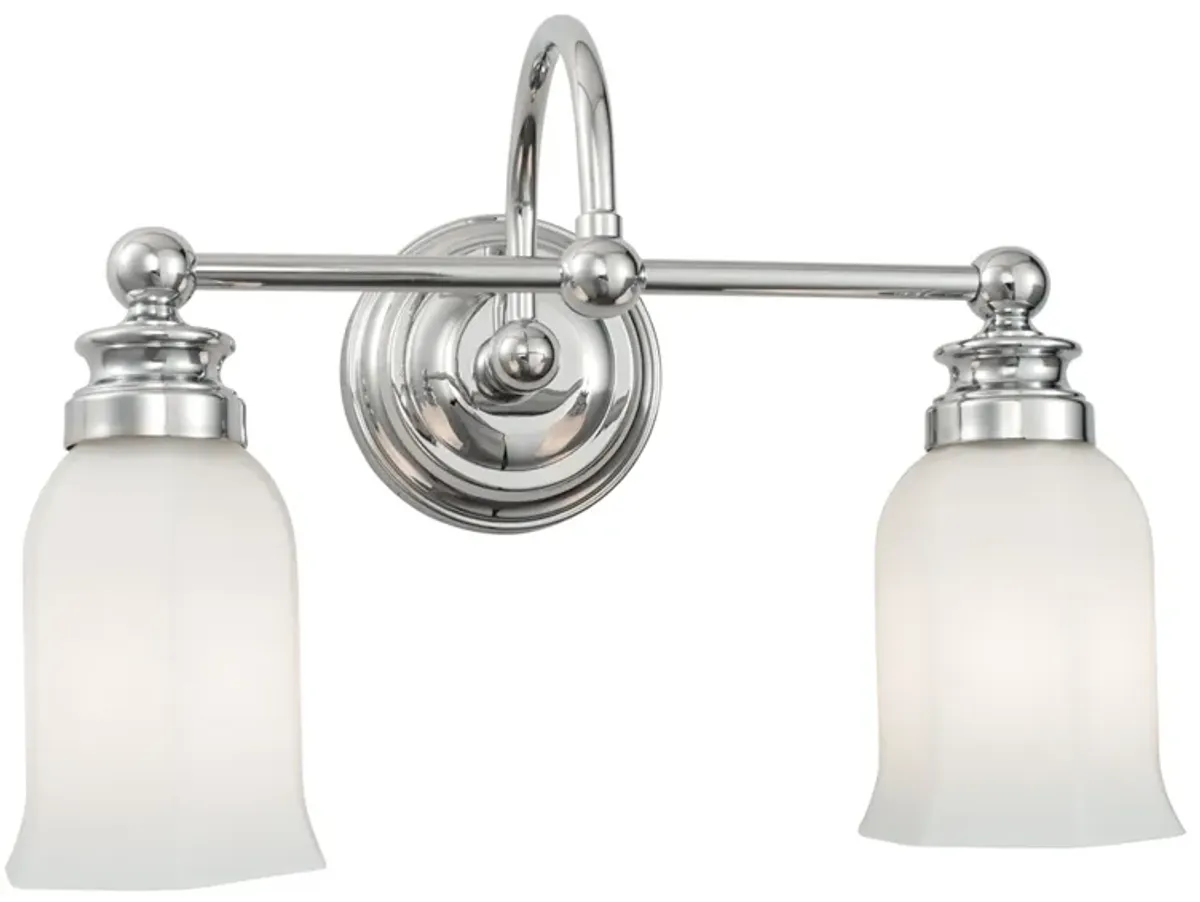 Emily 2 Light Sconce - Chrome