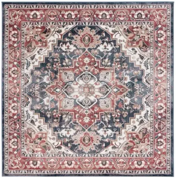 ROSEWOOD 112 Red 6'-7' X 6'-7' Square Square Rug