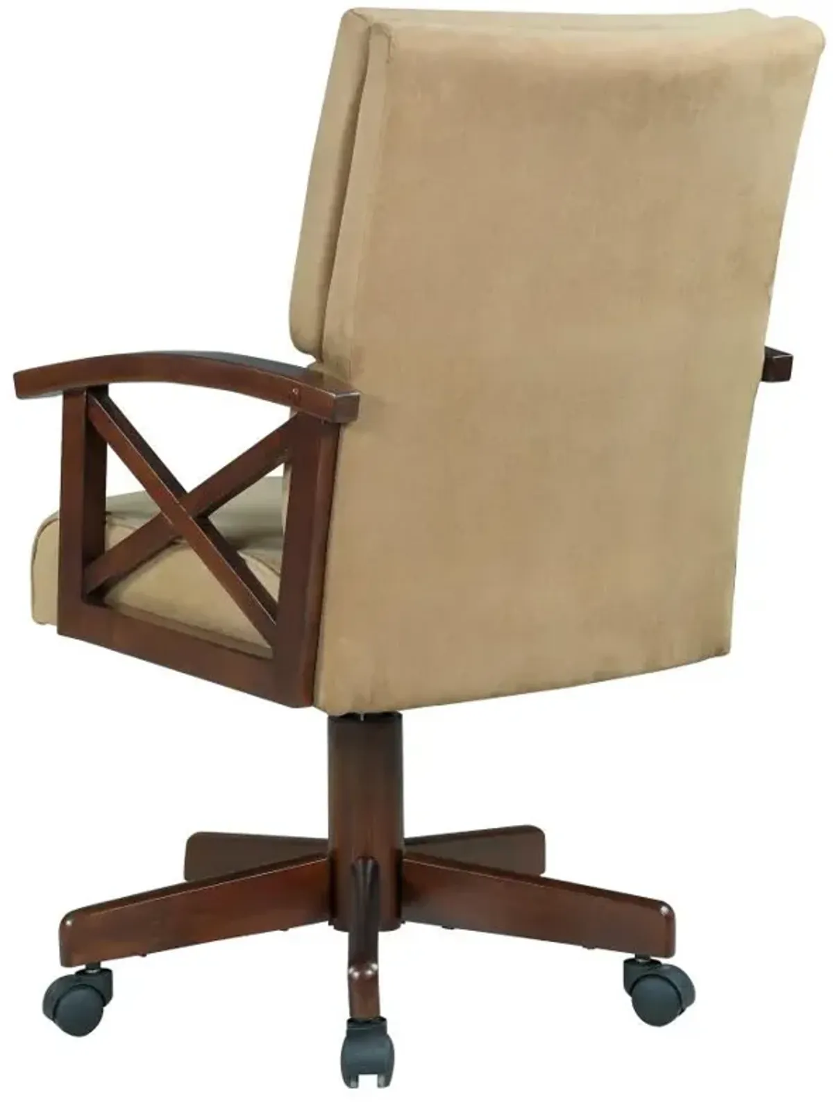 Marietta Upholstered Game Chair Tobacco and Tan