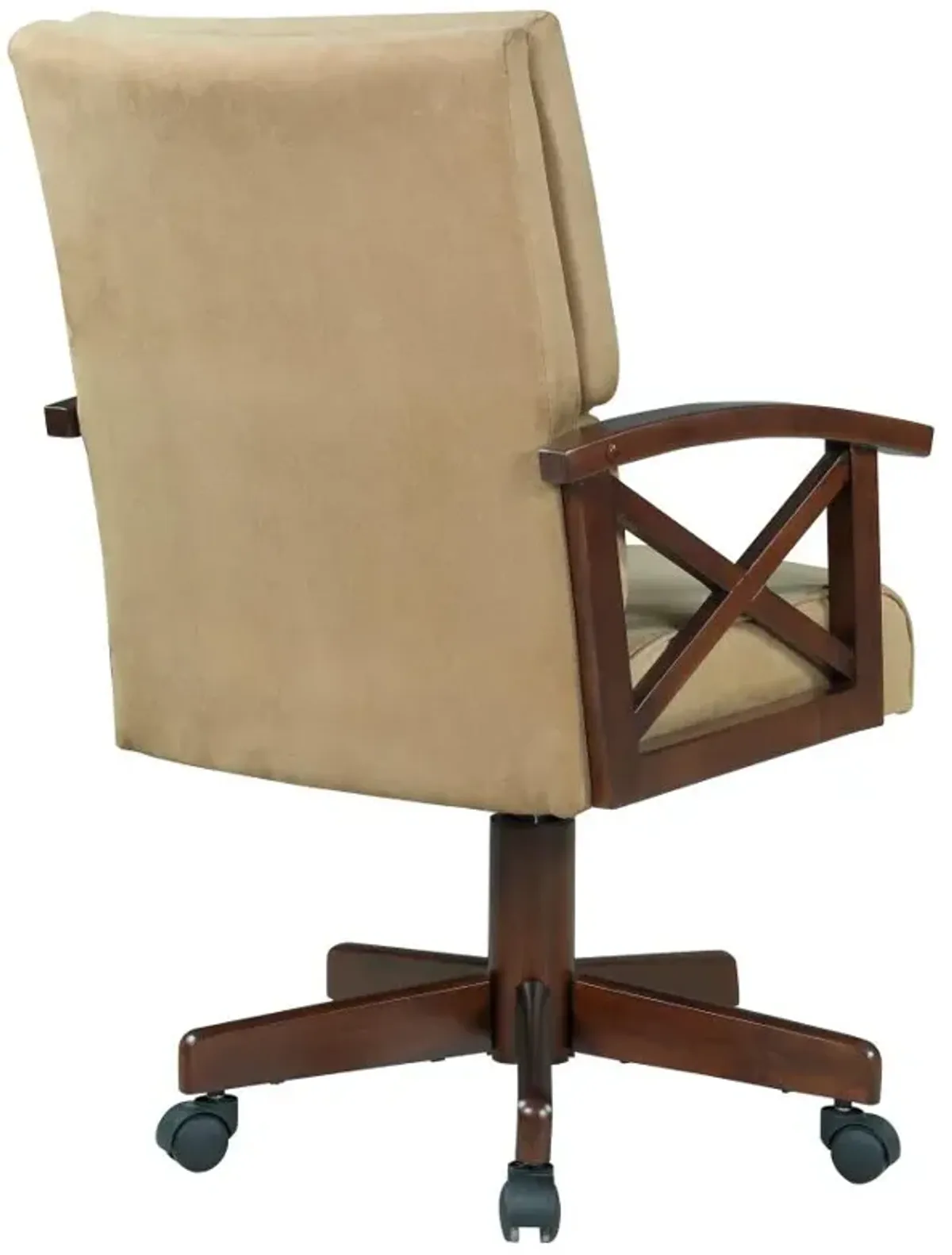 Marietta Upholstered Game Chair Tobacco and Tan