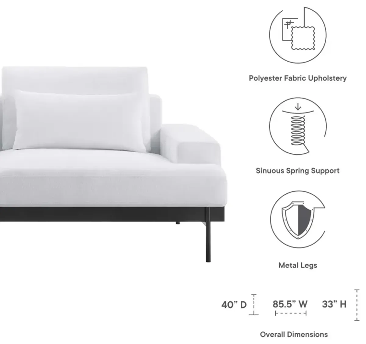 Proximity Upholstered Fabric Sofa