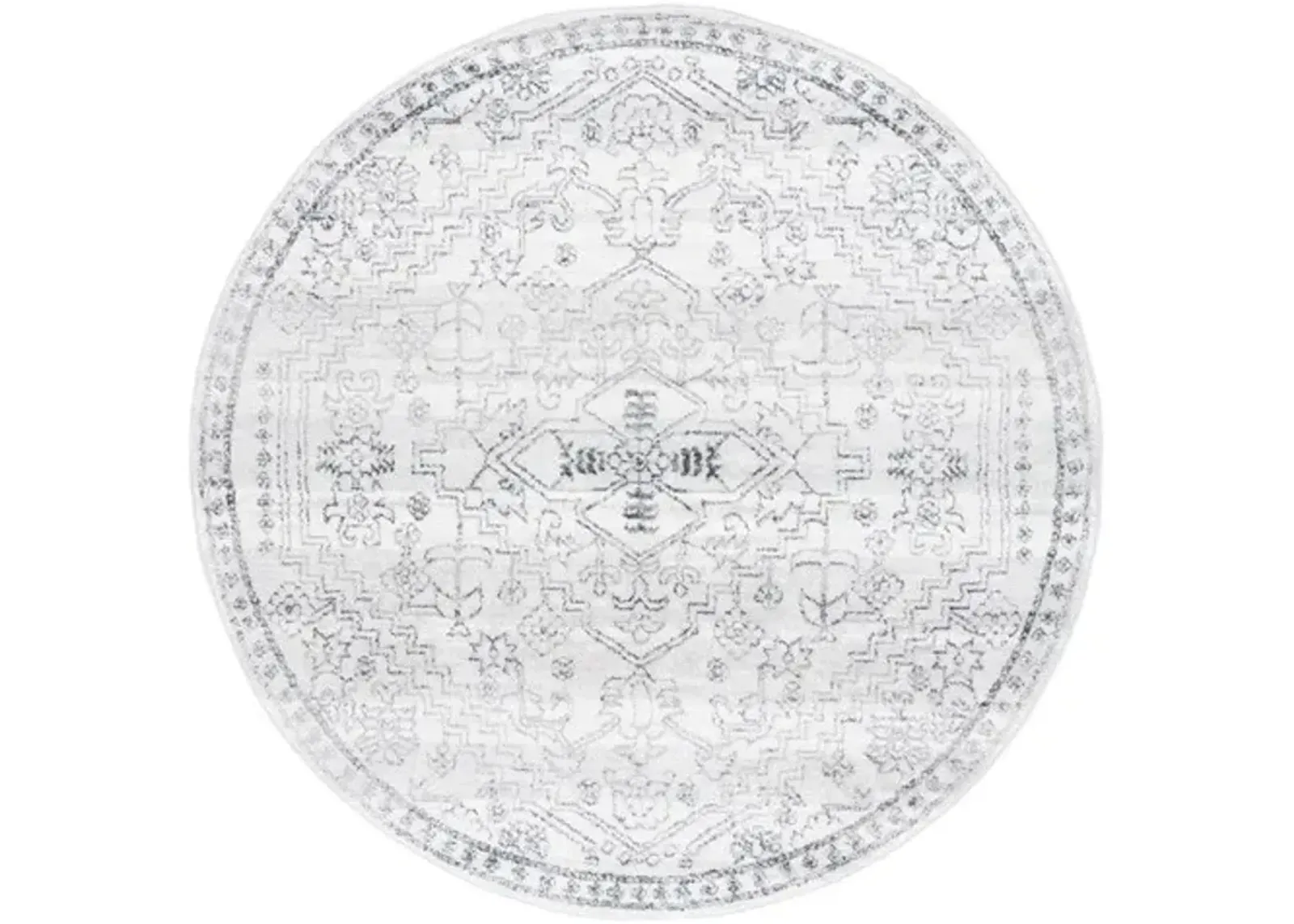 LAYLA 110 Grey 6'-7' X 6'-7' Round Round Rug