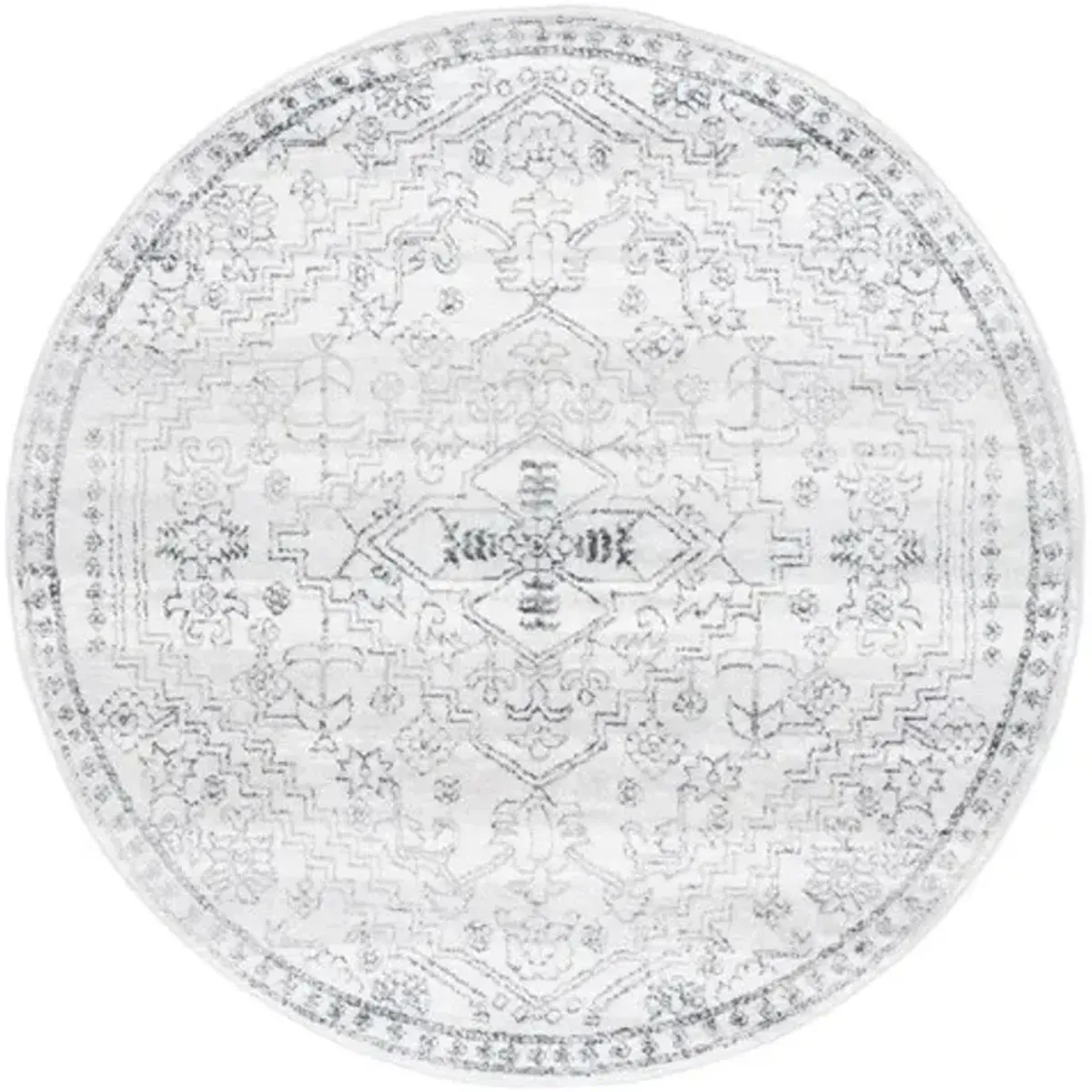 LAYLA 110 Grey 6'-7' X 6'-7' Round Round Rug