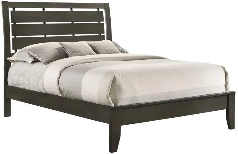 Serenity Full Panel Bed Mod Grey