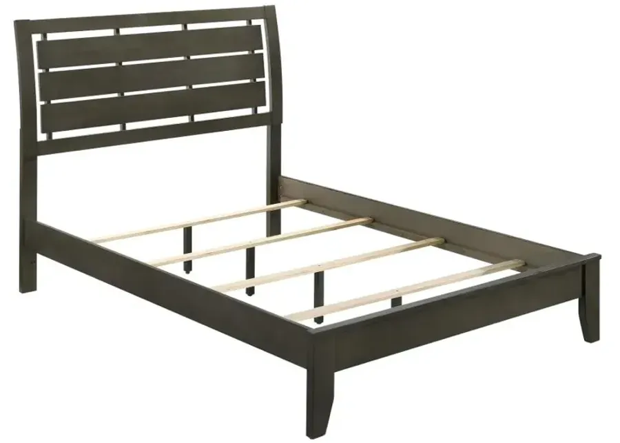 Serenity Full Panel Bed Mod Grey