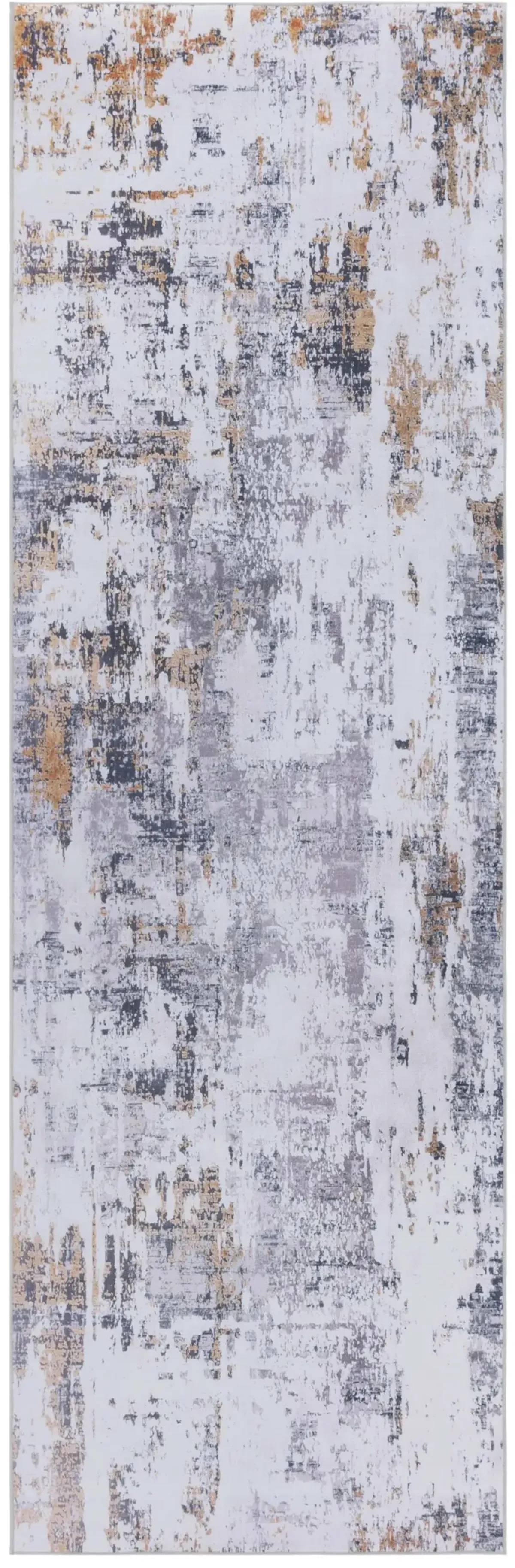 TACOMA 863 M/W S/R GREY  2'-6' x 6' Runner Rug