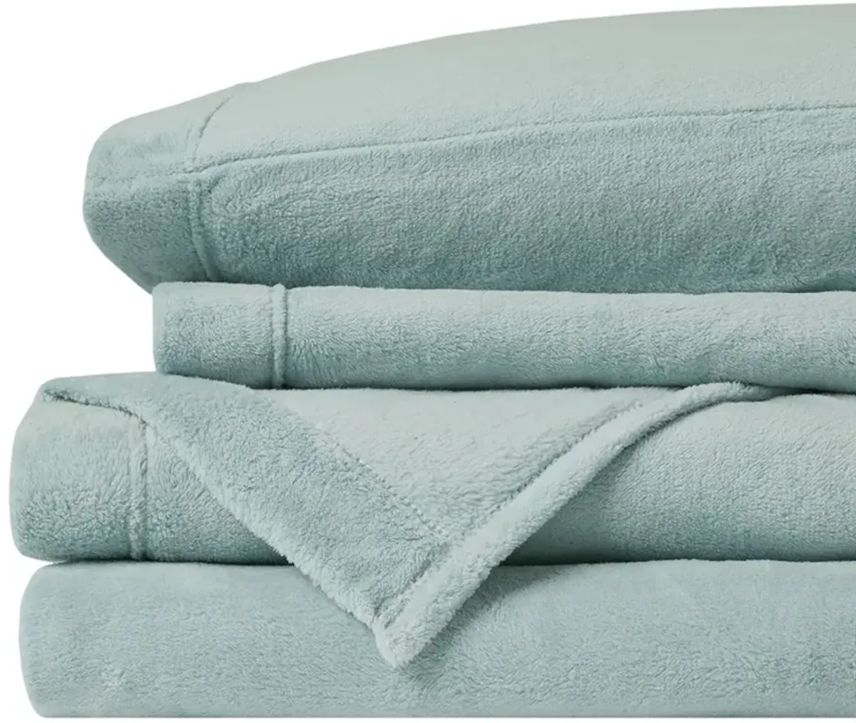 True North by Sleep Philosophy Soloft Plush Aqua Sheet Set