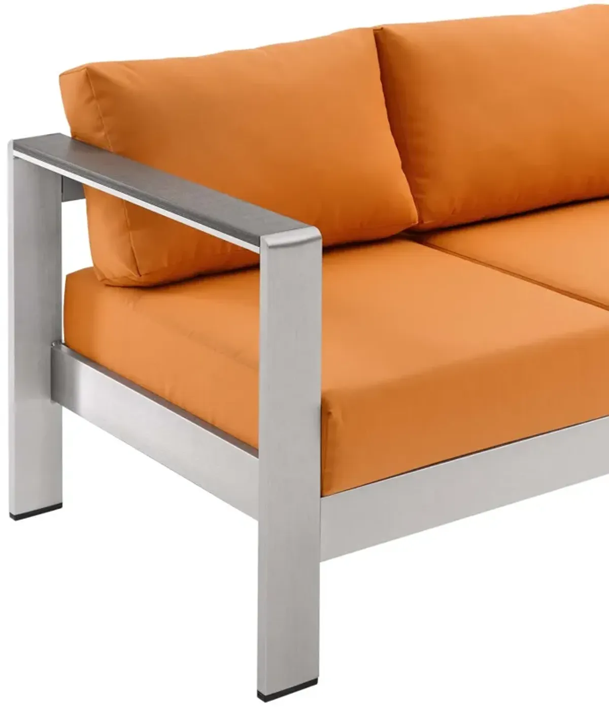 Shore Outdoor Patio Aluminum Sofa