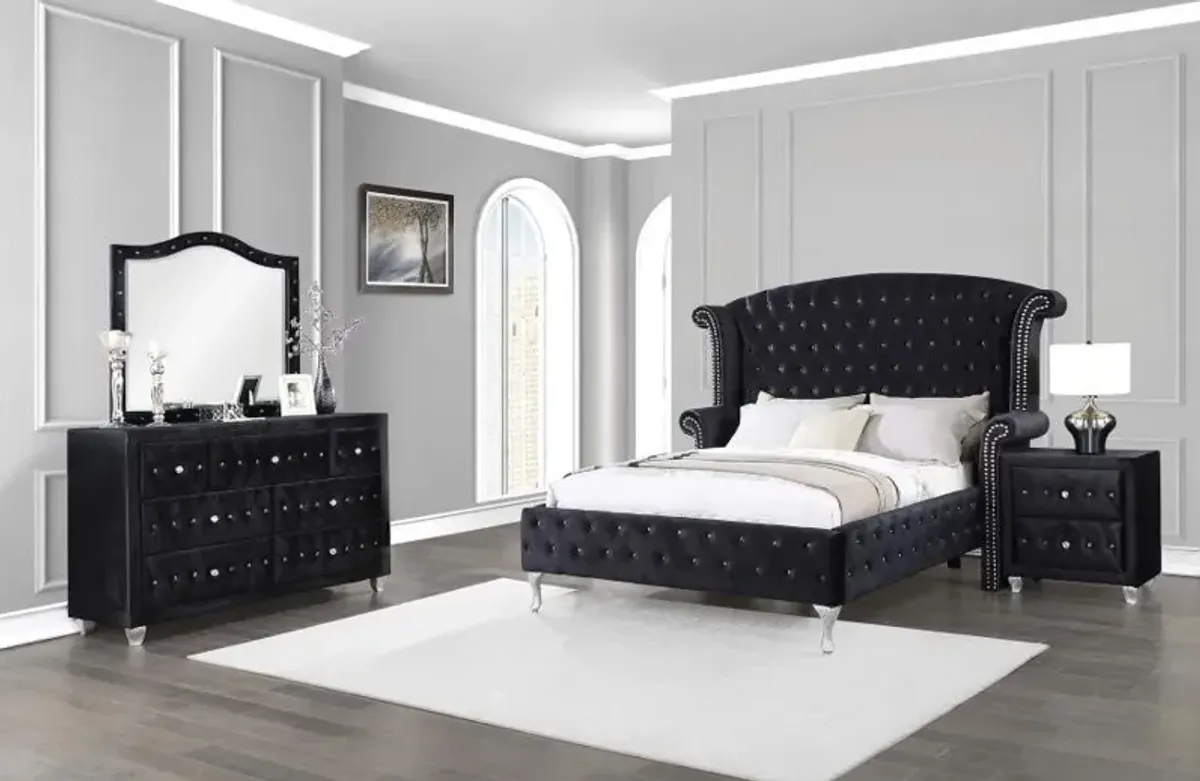 Deanna 4-piece California King Bedroom Set Black