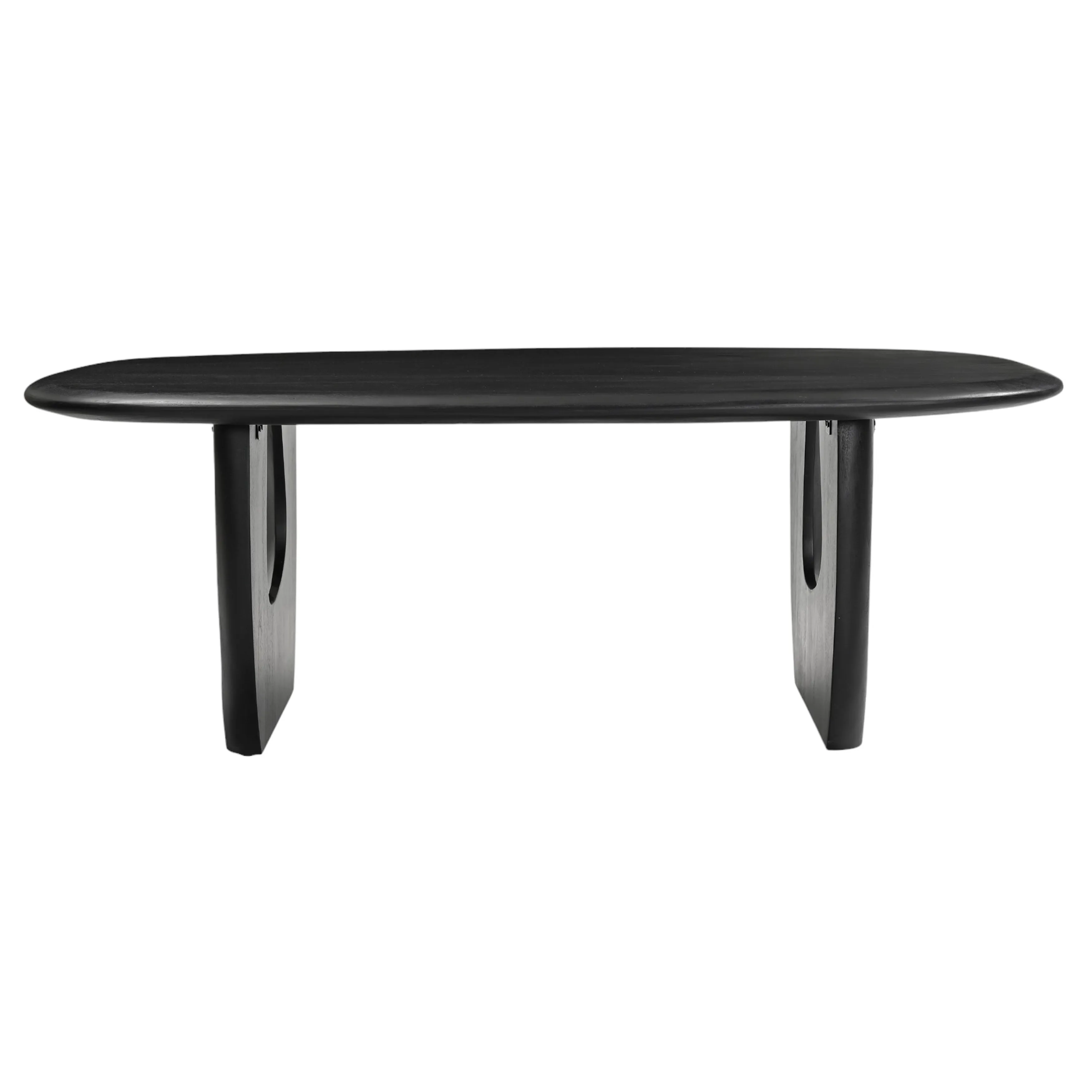 Wood, 51" Modern Mid-century Coffee Table, Blk, Kd