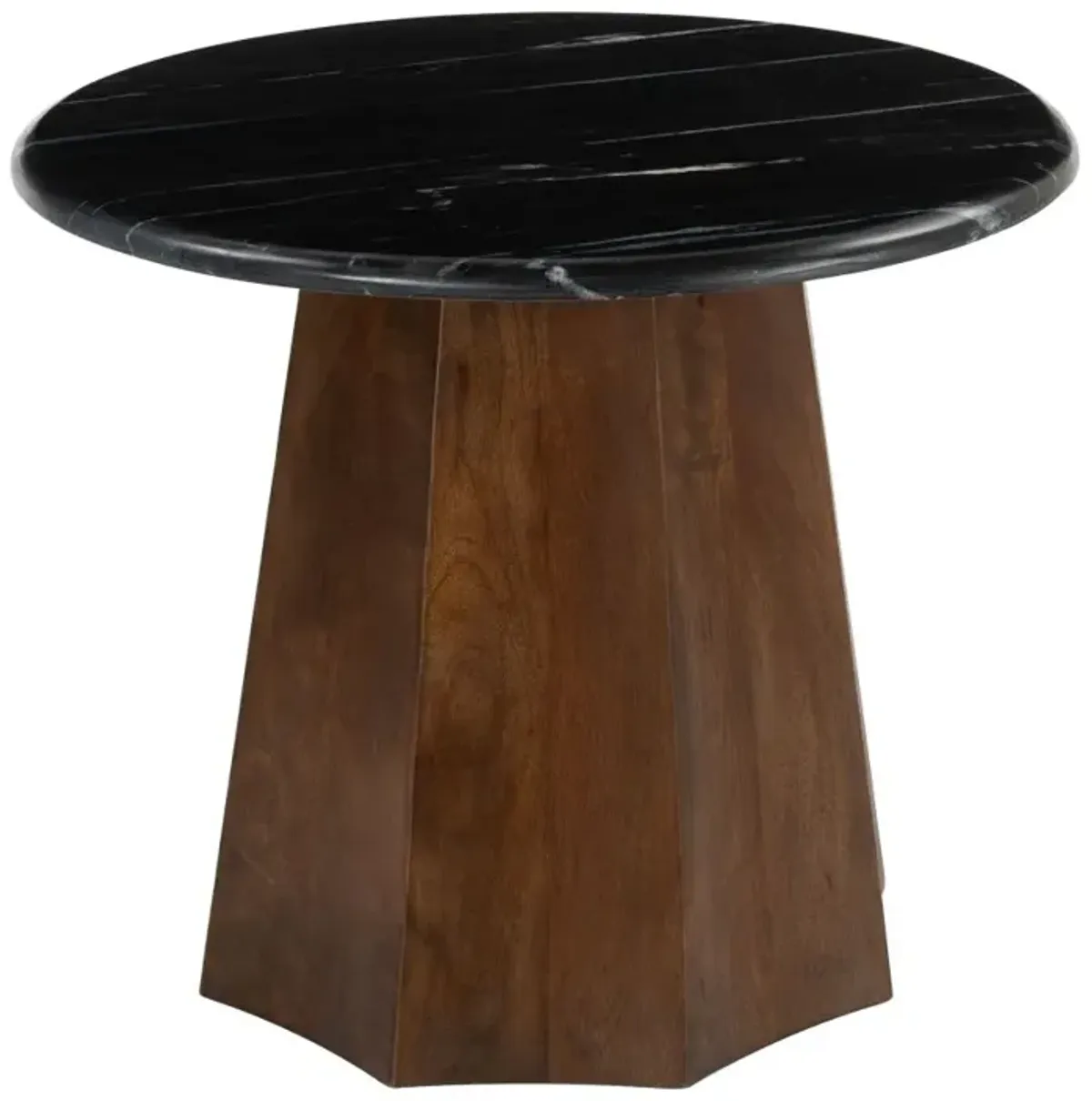 Aipe Accent Table Black & Brown