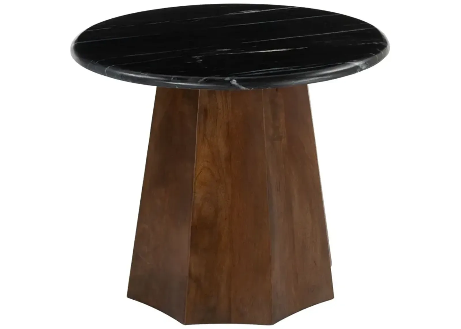 Aipe Accent Table Black & Brown