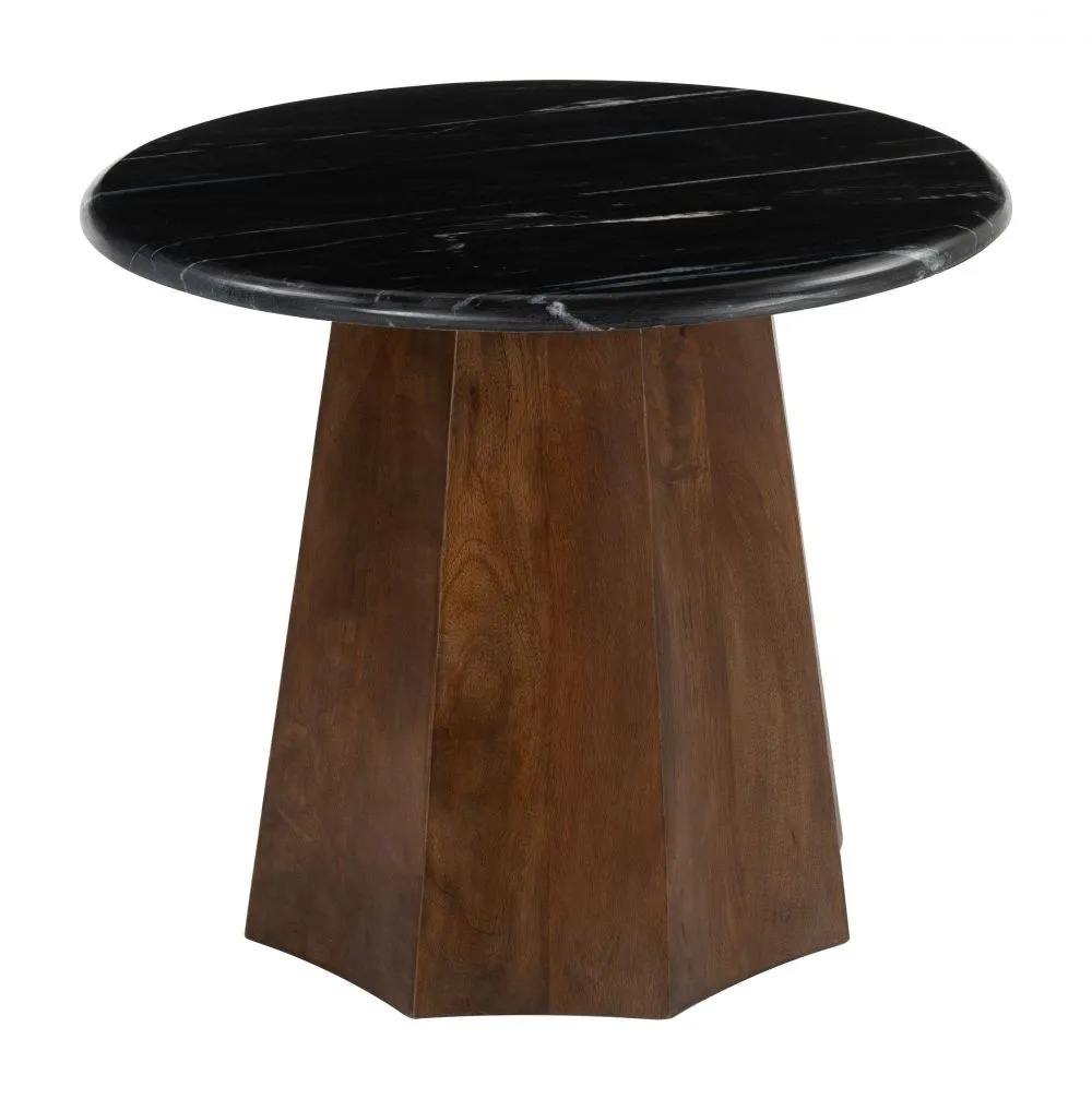 Aipe Accent Table Black & Brown