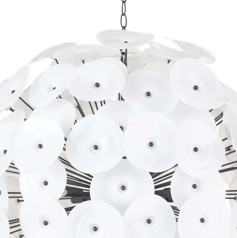 Poppy Glass Chandelier Large (White)