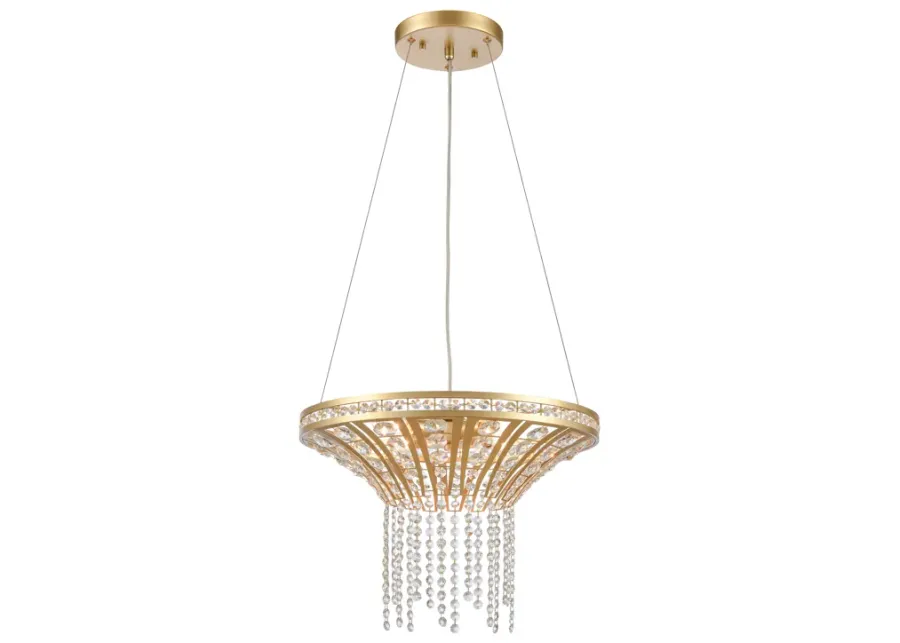 Fantania 18" Wide 4-Light Chandelier - Champagne Gold