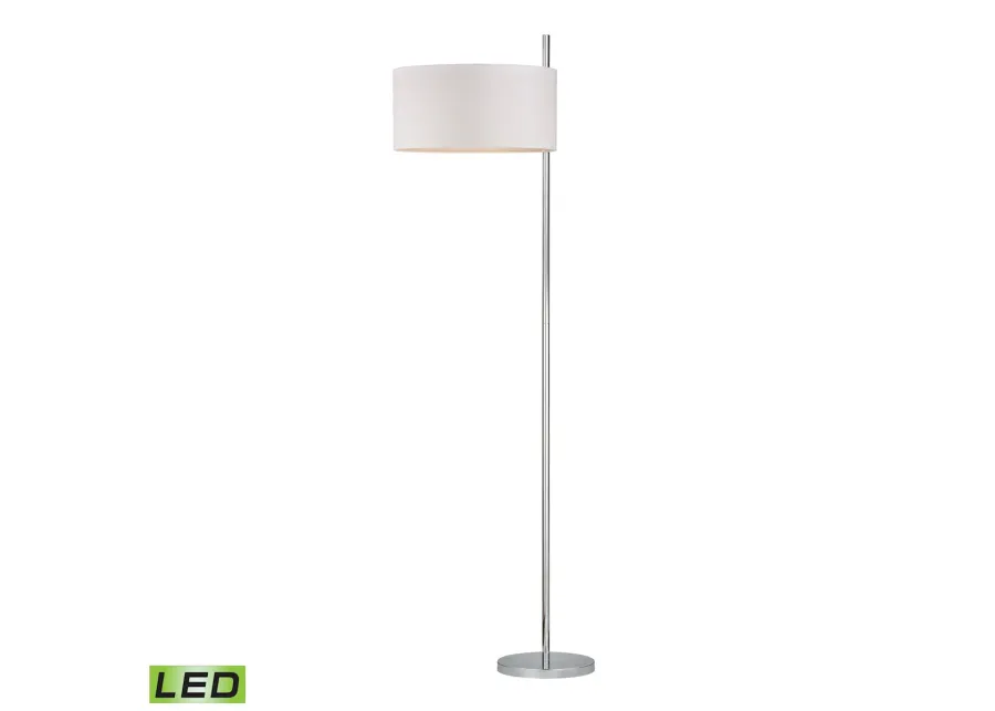 Attwood 64" High 1-Light Floor Lamp - Polished Nickel