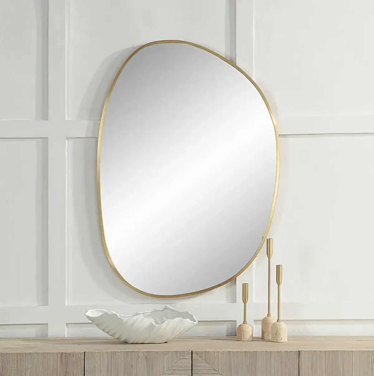 Camona Irregular Oval Mirror