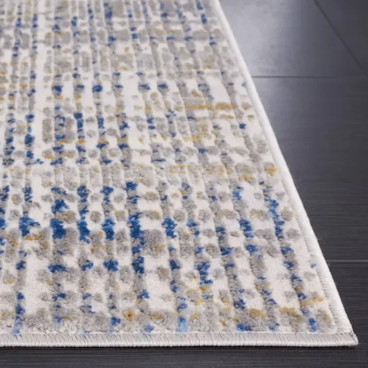 PALMA 356 Blue 2'-2' X 9' Runner Rug