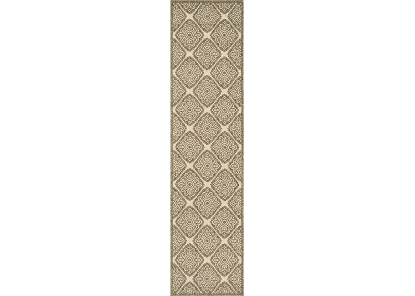 LINDEN 132 Collection LND132C-28 Cream / Beige 2'-2" X 8'