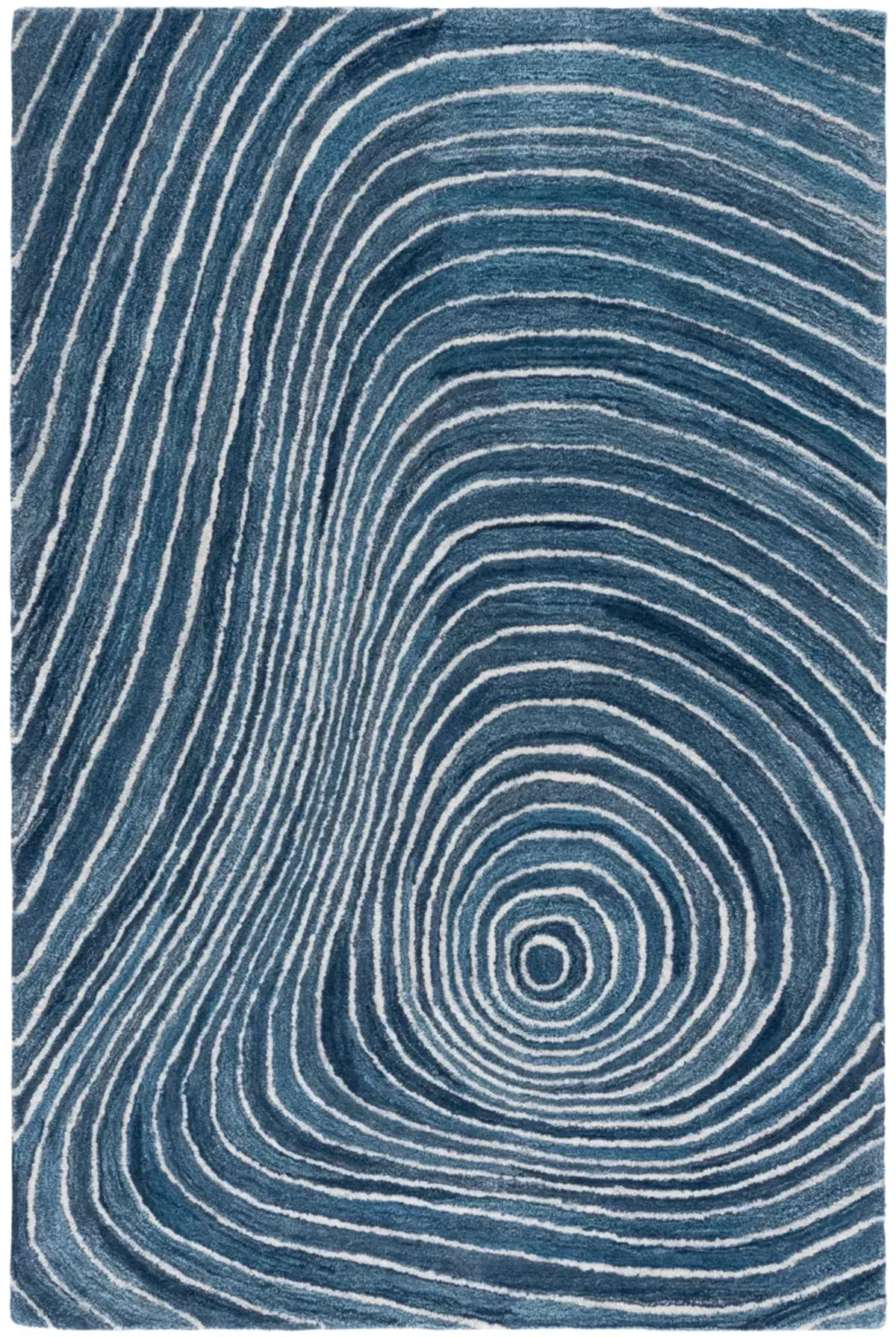 ABSTRACT 154 BLUE  4' x 6' Small Rectangle Rug