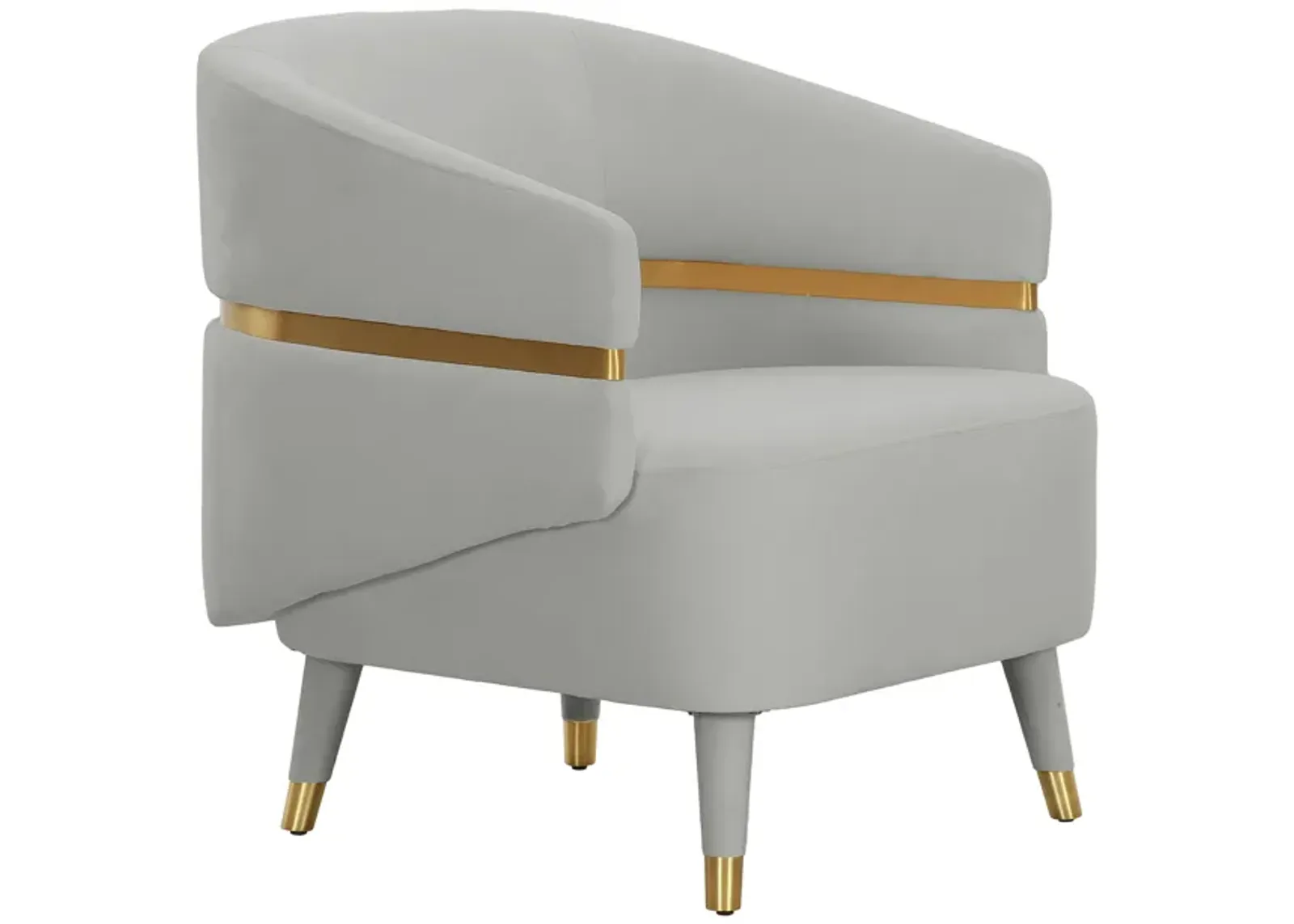 Ayla Cream Velvet Accent Chair