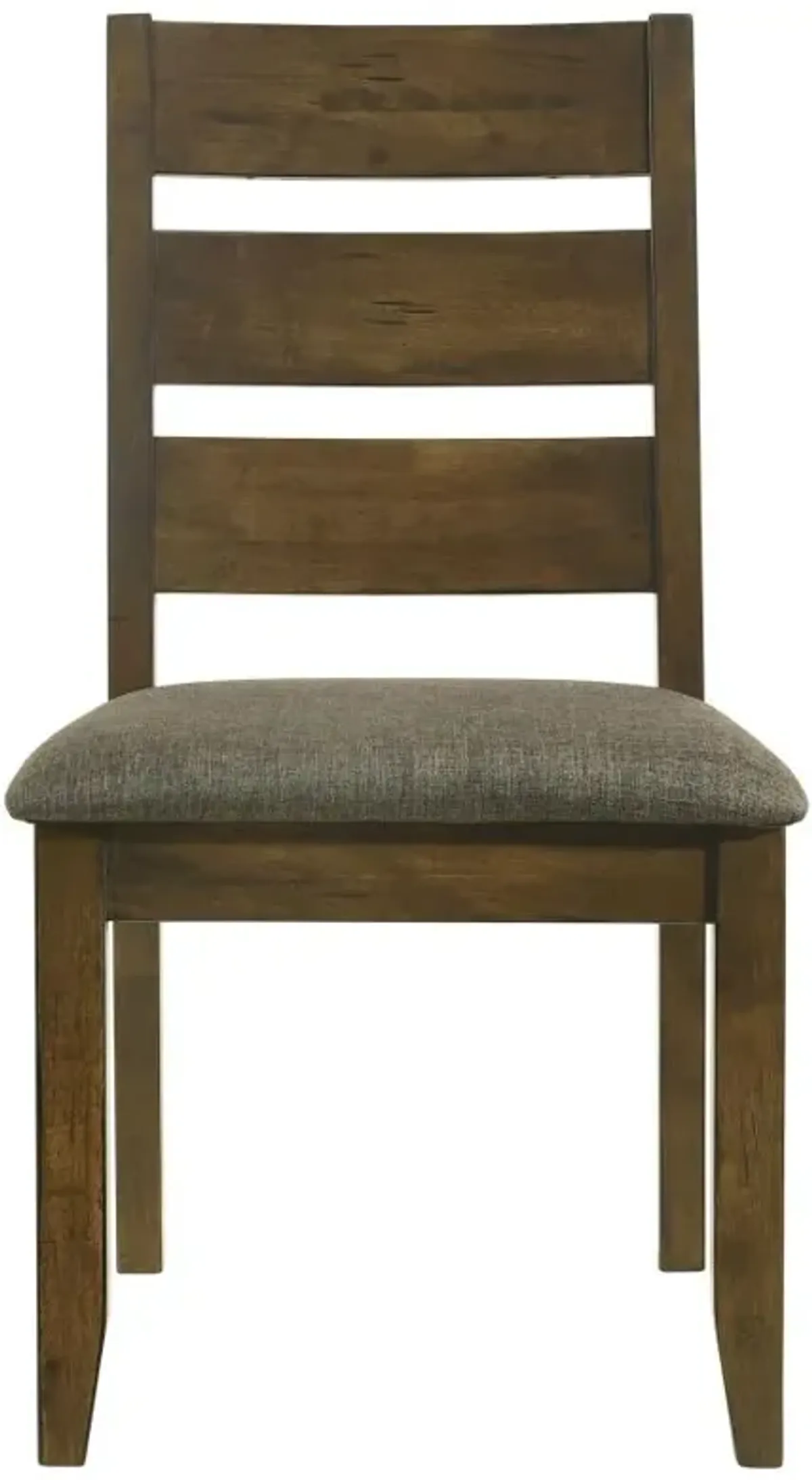 Alston Ladder Back Dining Side Chairs Knotty Nutmeg and Grey (Set of 2)