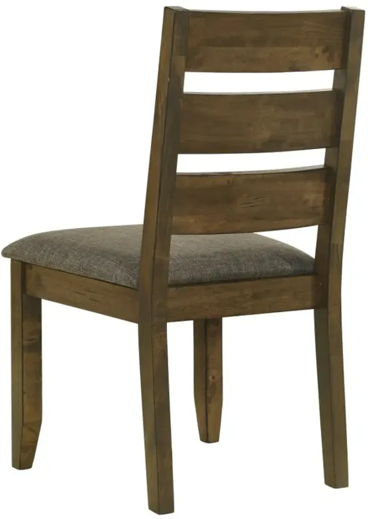 Alston Ladder Back Dining Side Chairs Knotty Nutmeg and Grey (Set of 2)