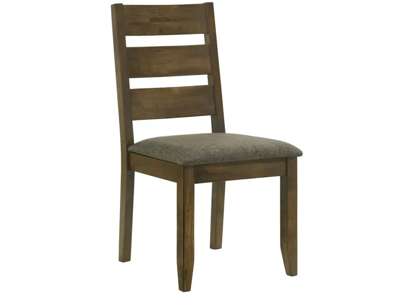 Alston Ladder Back Dining Side Chairs Knotty Nutmeg and Grey (Set of 2)