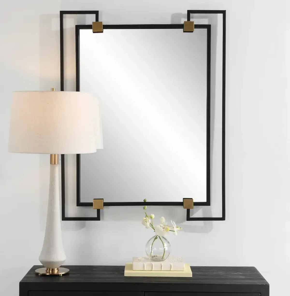 Ivey Rectangle Industrial Mirror