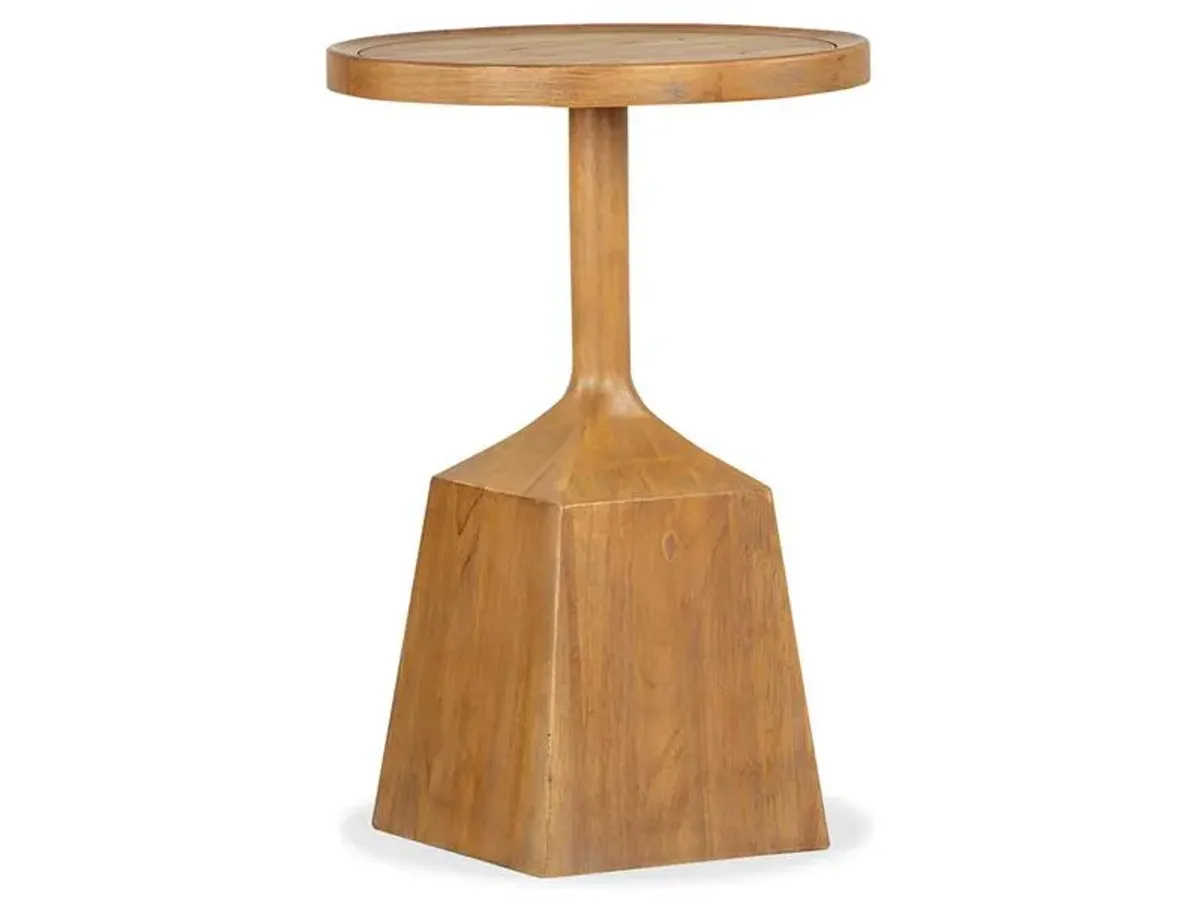 Round Pedestal Accent End Table