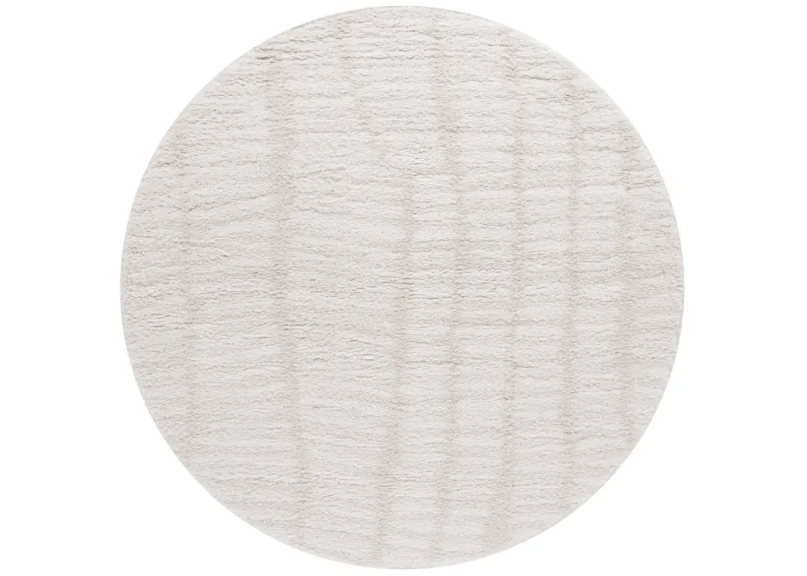 RUMI SHAG 130 IVORY  6'-7' x 6'-7' Round Round Rug