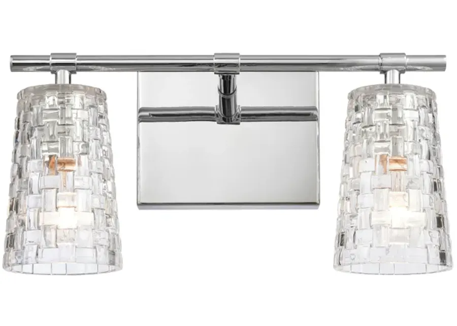 Lightweave 15" Wide 2-Light Vanity Light - Polished Nickel