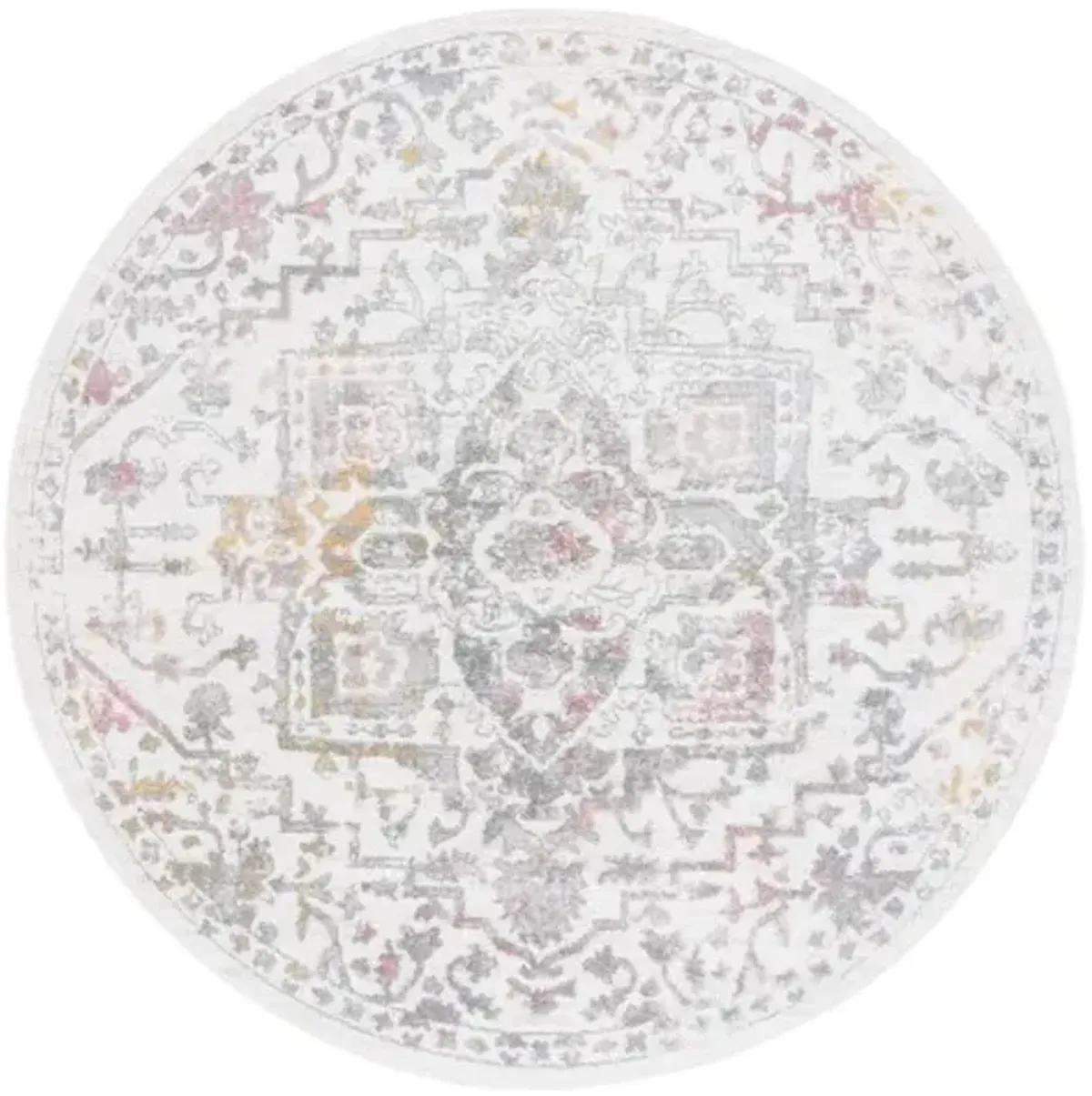 LAYLA 113  Pink 6'-7' X 6'-7' Round Round Rug