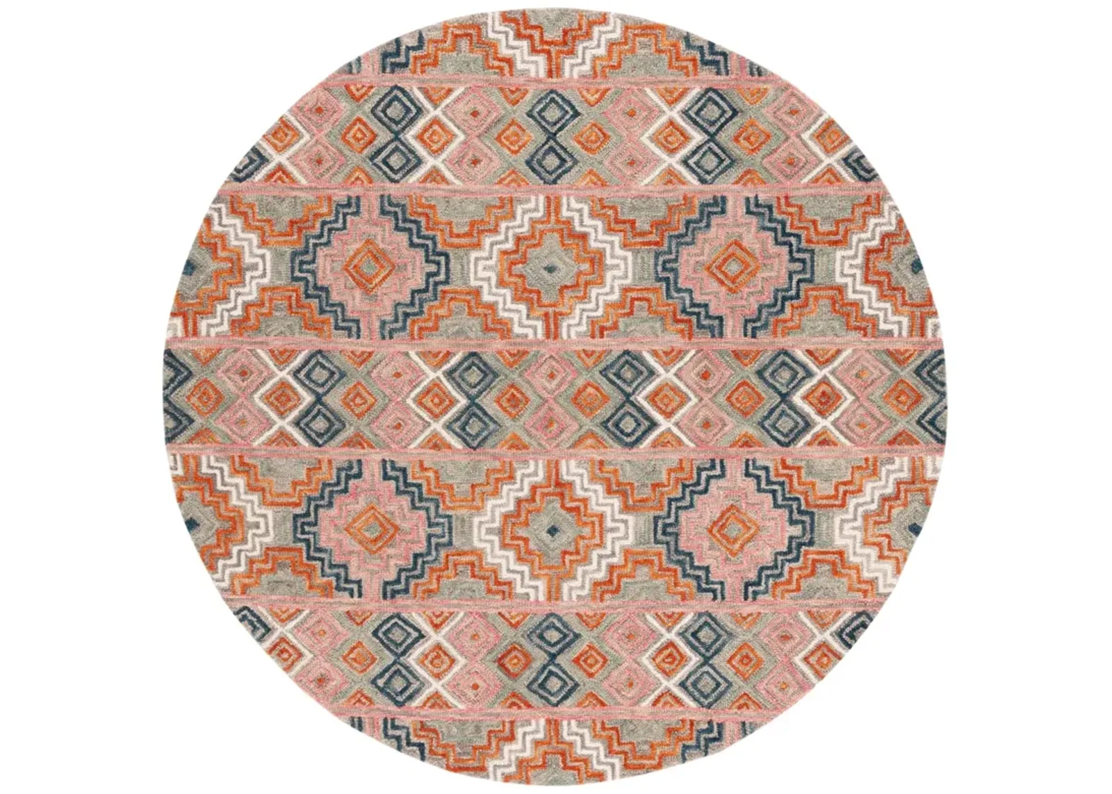 ASPEN 279 ORANGE  5' x 5' Round Round Rug