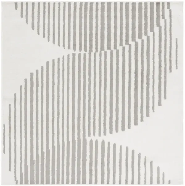 PYRAMID 243 IVORY  6'-7' x 6'-7' Square Square Rug