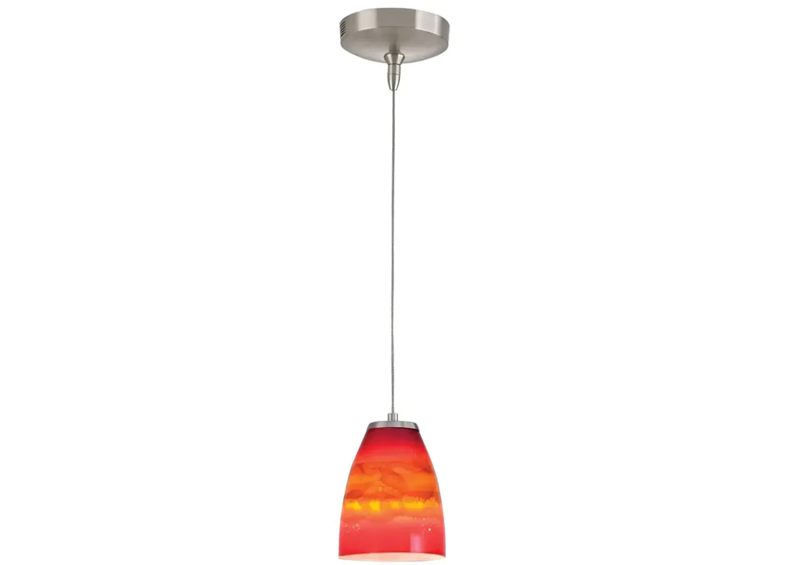 Low Voltage 5" Wide 1-Light Mini Pendant - Brushed Nickel