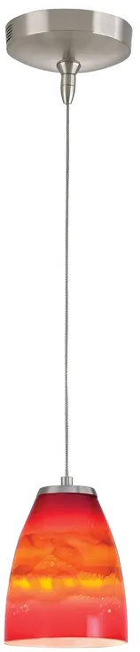 Low Voltage 5" Wide 1-Light Mini Pendant - Brushed Nickel