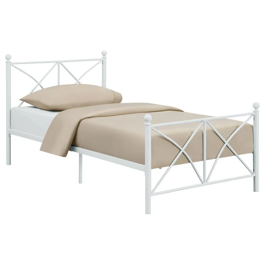 Hart Twin Platform Bed White