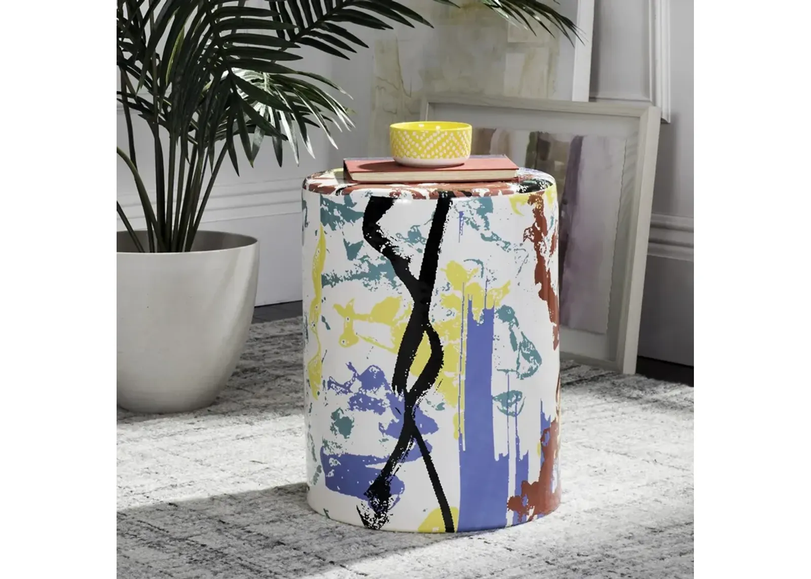 Kes Multicolor Garden Stool