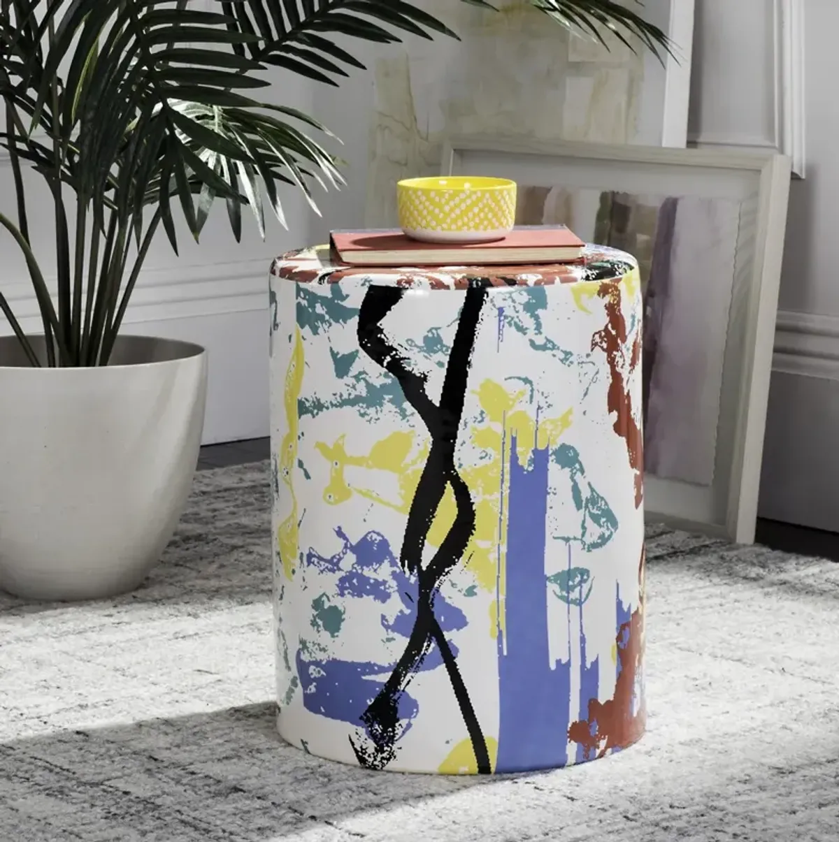 Kes Multicolor Garden Stool