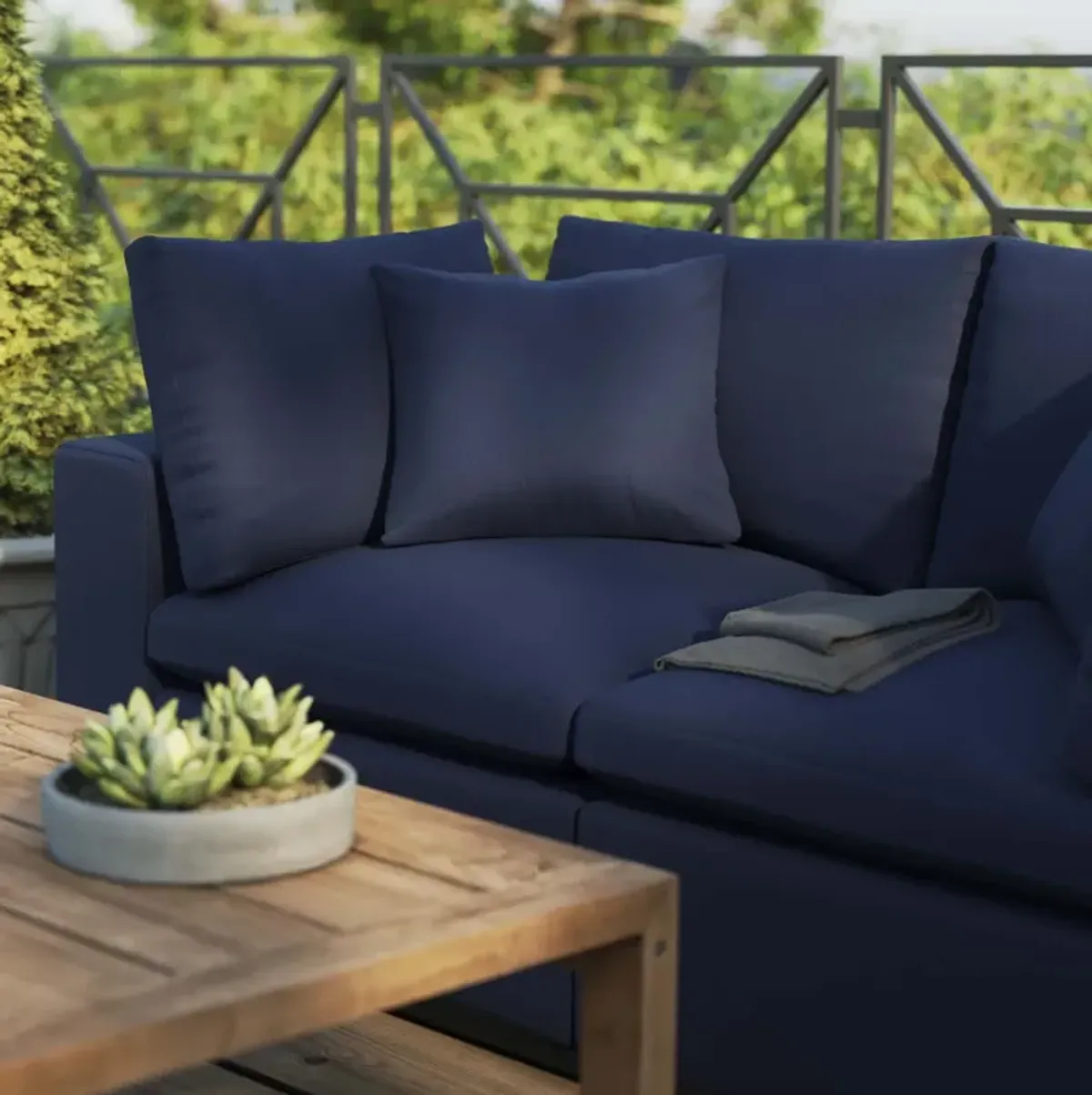 Commix Outdoor Overstuffed Loveseat