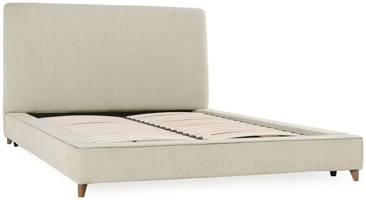 Tate Upholstered Queen Bed in Cream